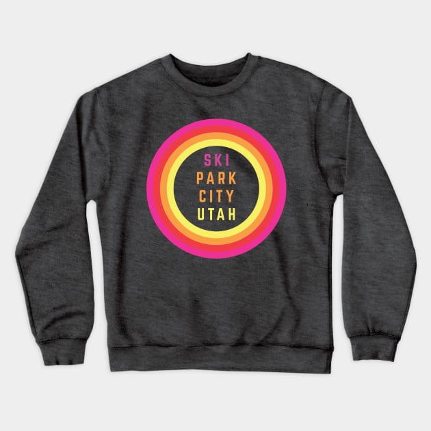 Ski Park City Utah Crewneck Sweatshirt by PodDesignShop